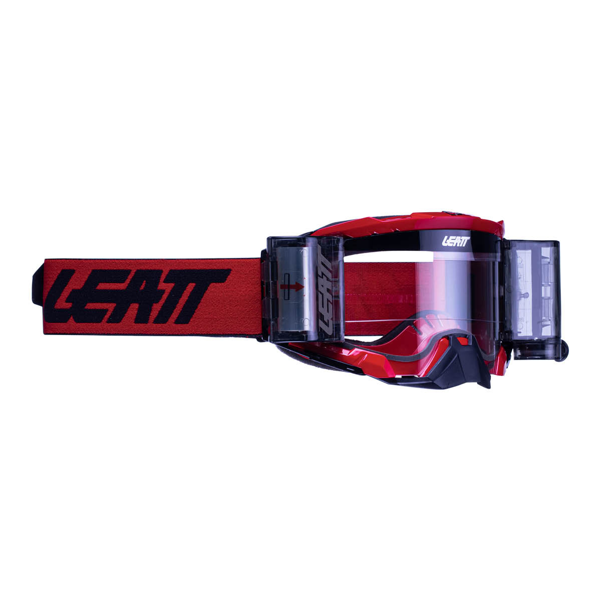 LEATT Brille Velocity 5.5 Roll-Off, red clear 83 %