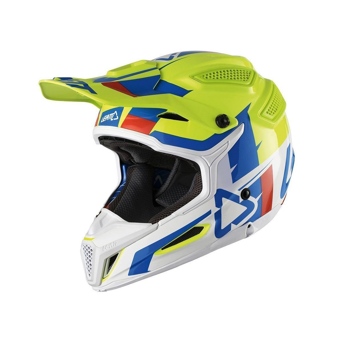 LEATT HELM GPX 5.5 COMP V10 LIME WHT, M lime-weiß+brille prospect