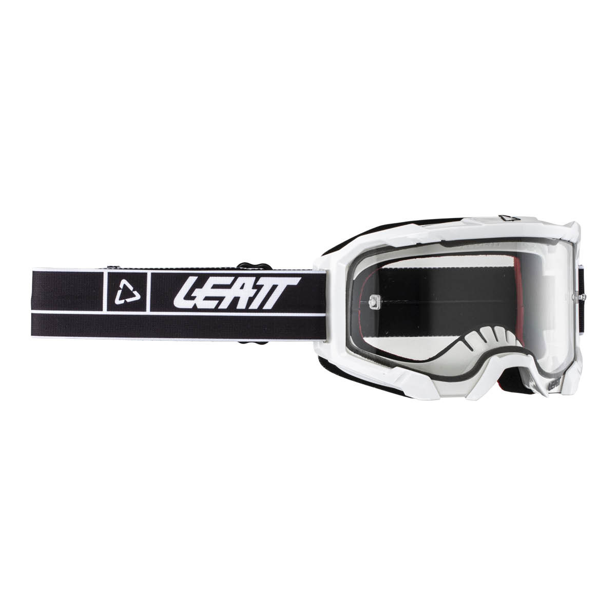 LEATT Motocross Brille Velocity 4.5, white/clear 83% One Size